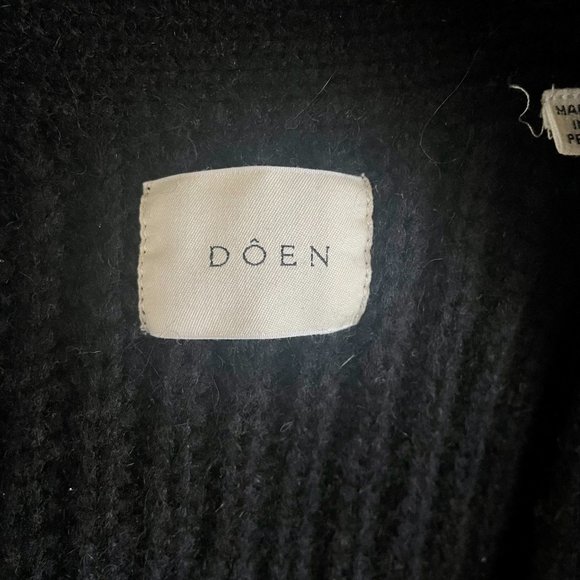 Doen Adelia Cardigan, in Black, size M - Picture 2 of 5
